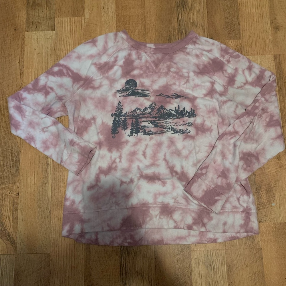 Sonoma Pink Tie-Dye Sweatshirt